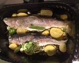 Une image de l'étape 13 de Truites aux oignons nouveaux,pignons de pin et citron confit.