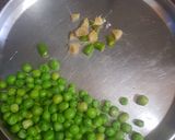 A picture of step 1 of Green peas emoji idli.