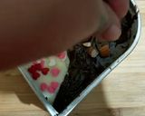 A picture of step 7 of Valentine's special Vanilla-Chocolate Duo Cake (eggless) #heart.