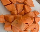 Édesburgonyapüré cukkinivel recept fázis 1 fotója