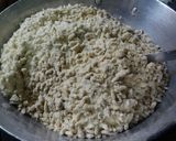 A picture of step 3 of Beaten rice/Poha laddu:.
