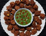 A picture of step 5 of Moong Potato Fritters(Bengali Style).