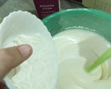 A picture of step 4 of Basic vanilla sponge.