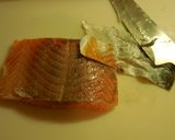 A picture of step 10 of Salmon Donburi (Salmon rice bowl).