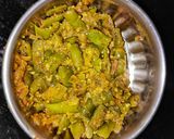A picture of step 2 of Flat beans bhaji (sharvan ghevda).