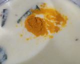A picture of step 8 of Methi kofta in kadhi.