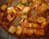 A picture of step 7 of Chilli Tofu.