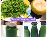 Hình bước làm 3 của món Sinh tố rau má dừa