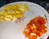 हरा प्याज़ आलू की सब्जी रेसिपी चरण 1 फोटो