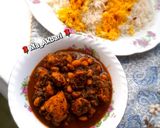 عکس مرحله 1 از دستور 🎀خورشت قورمه‌سبزی با مرغ و لوبیا چیتی