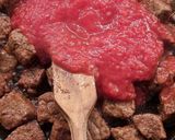 Pas rețetă Mămăligă cu sos de carne de vită 5 fotografie