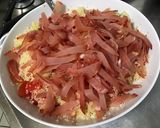 Une image de l'étape 12 de Salade de semoule aux tomates, concombre, poivrons et lomo.