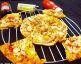 लेफ्टओवर रोटी का पिज़्ज़ा (leftover roti ka pizza recipe in Hindi) रेसिपी चरण 4 फोटो