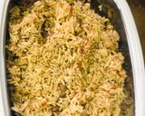 A picture of step 6 of Mandi rice🍽.