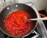 A picture of step 3 of Jain Szechwan pepper chutney.