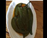 Une image de l'étape 1 de Piments verts du Maroc rôtis à l huile d olive.