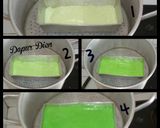 Foto langkah ke 4 dari resep Bolu Kukus Pandan Ombre.