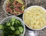 A picture of step 1 of Pasta Salad.