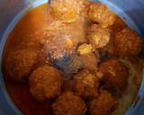 A picture of step 3 of Kofta Biryani (leftover Kofta Curry).
