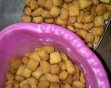 A picture of step 6 of Chin chin / kulikuli.