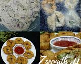 A picture of step 2 of Suji or Semolina Medu Vadas.