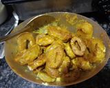 A picture of step 3 of Soya chaap korma.