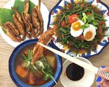 Hình bước làm 5 của món Đậu đũa xào trứng muối