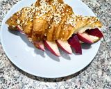 A picture of step 3 of Croissant Sandwich with Fruit.