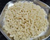 A picture of step 1 of Chinese Macaroni.