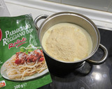 Foto del paso 3 de la receta: Volcán de patata con lava de queso y virutas de jamón
