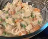 A picture of step 6 of Mum’s plate chicken pie.