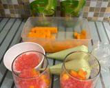 Foto langkah ke 9 dari resep Creamy Matcha with Mango Pudding.