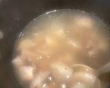 A picture of step 1 of Taro and Water Spinach Soup.