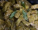 A picture of step 7 of Muthiya (from bottle gourd).