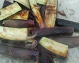 Gambar langkah 3 resipi Terung Goreng Kicap.