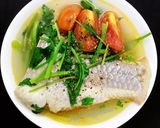 Hình bước làm 3 của món Canh Cá Diêu Hồng Nấu Ngót
