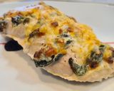 Foto del paso 6 de la receta: Pollo hasselback con espinacas y queso