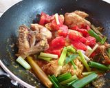 A picture of step 4 of Chicken Woku.