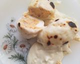 Foto del paso 6 de la receta: Huevos rellenos con bechamel de queso azul