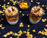 A picture of step 4 of Crunchy Mango Parfait.
