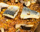 Foto del paso 2 de la receta: Arroz con lubina y Portobello 🐟 🍄