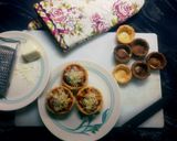 A picture of step 20 of A break to sweet tooth. Tangy and Cheesy Mini Savoury Corn Tarts.