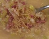 Foto del paso 6 de la receta: Sopa humilde de puerro y jamón 🍜