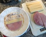 Sonkás-sajtos palacsintatorta recept fázis 1 fotója