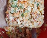 A picture of step 3 of Pizza Vegetables sandwich.