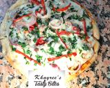 A picture of step 7 of Grilled chicken pizza.