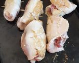 Foto del paso 3 de la receta: Bifes de pollo rellenos con jamón y queso 😋