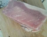 Sárga borsó főzelék sértés pörkölttel recept fázis 3 fotója