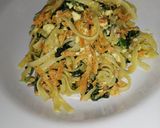 Foto del paso 4 de la receta: Pasta combinada con zanahoria y espinacas