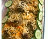A picture of step 9 of Hydrabadi kachay gosht ki biryani.
